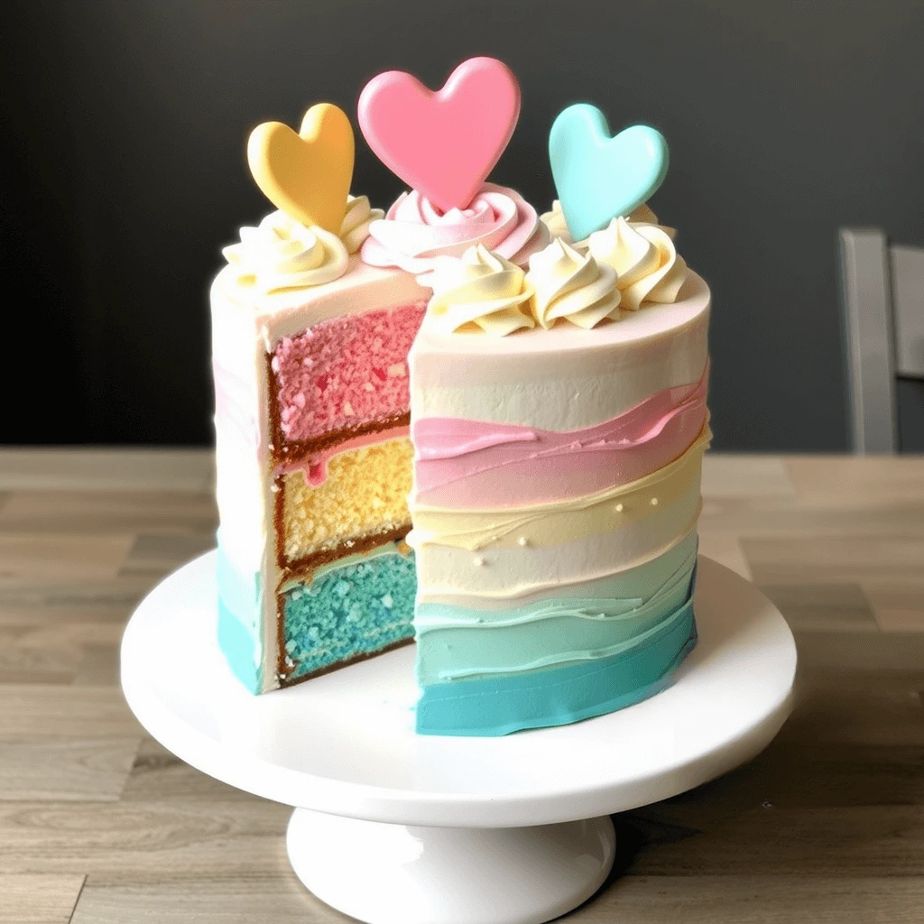 Gender Reveal Cake
