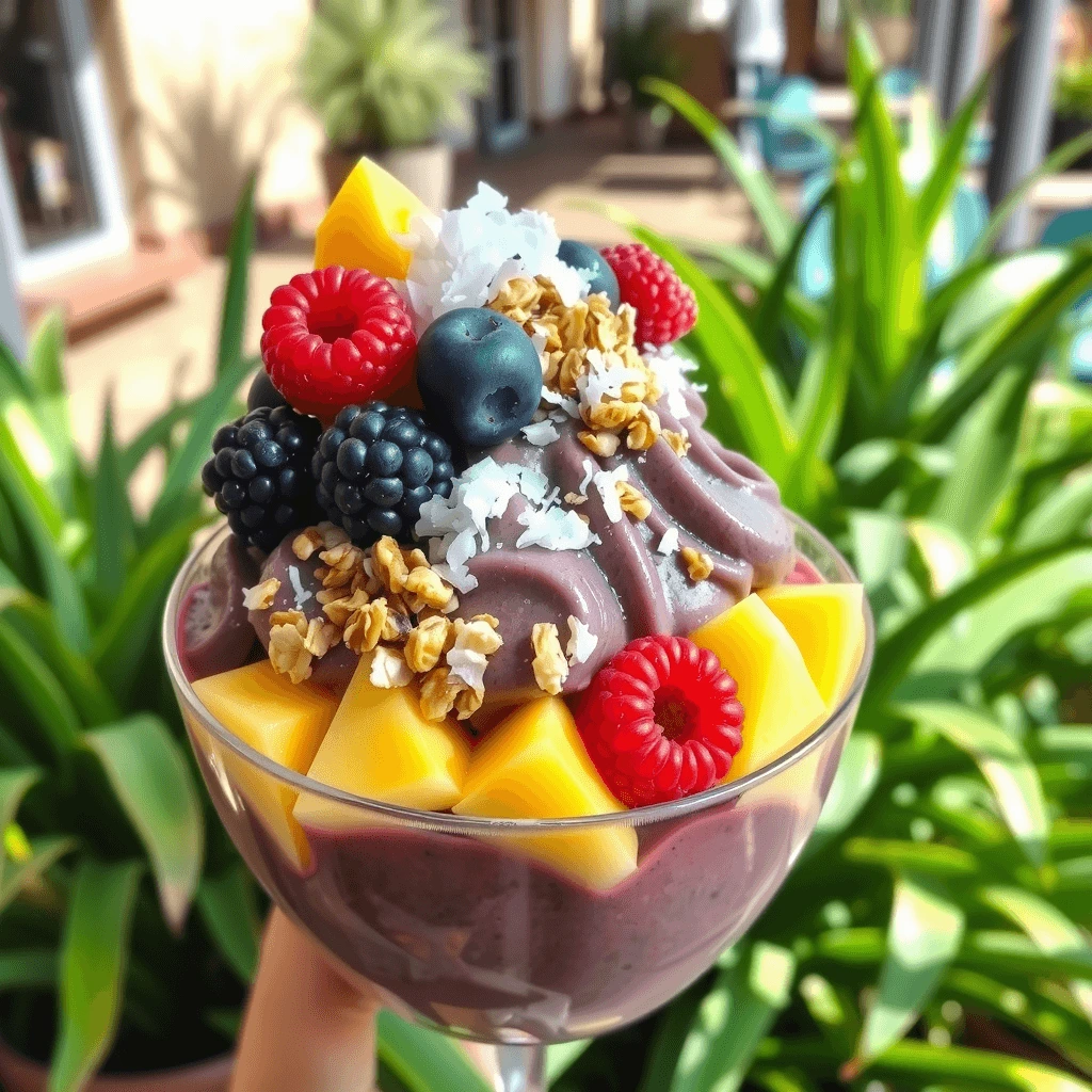 Tropical Smoothie Acai Bowl