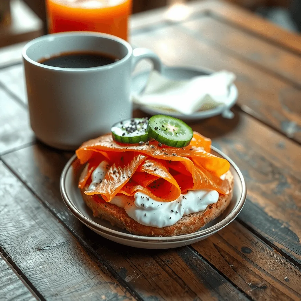 Smoked Salmon Bagel