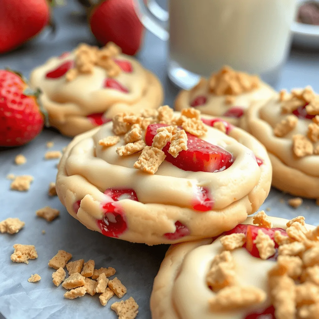 Strawberry Cheesecake Cookies 