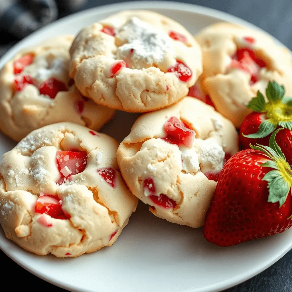 Strawberry Cheesecake Cookies