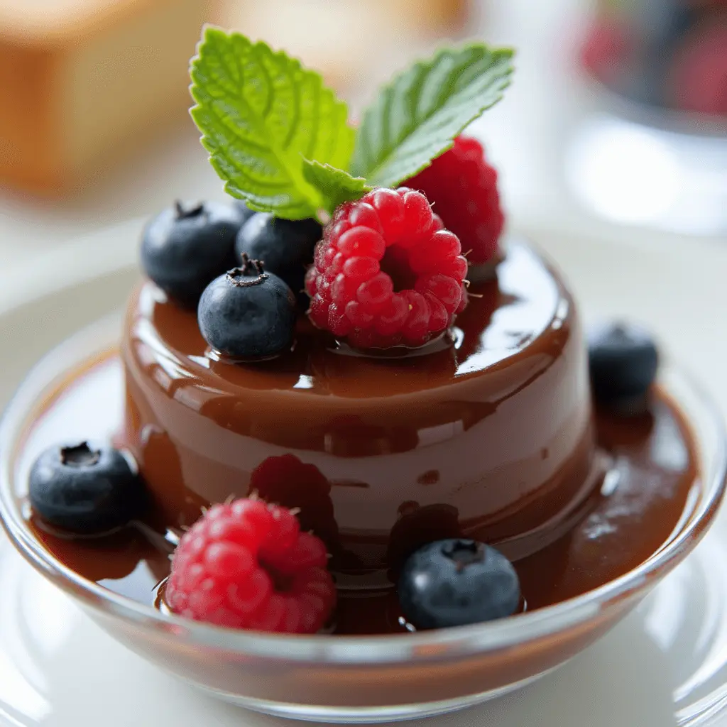 chocolate panna cotta