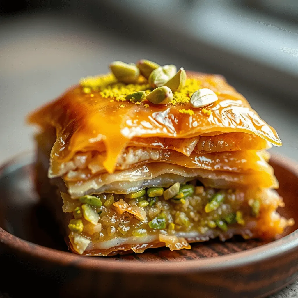 pistachio baklava