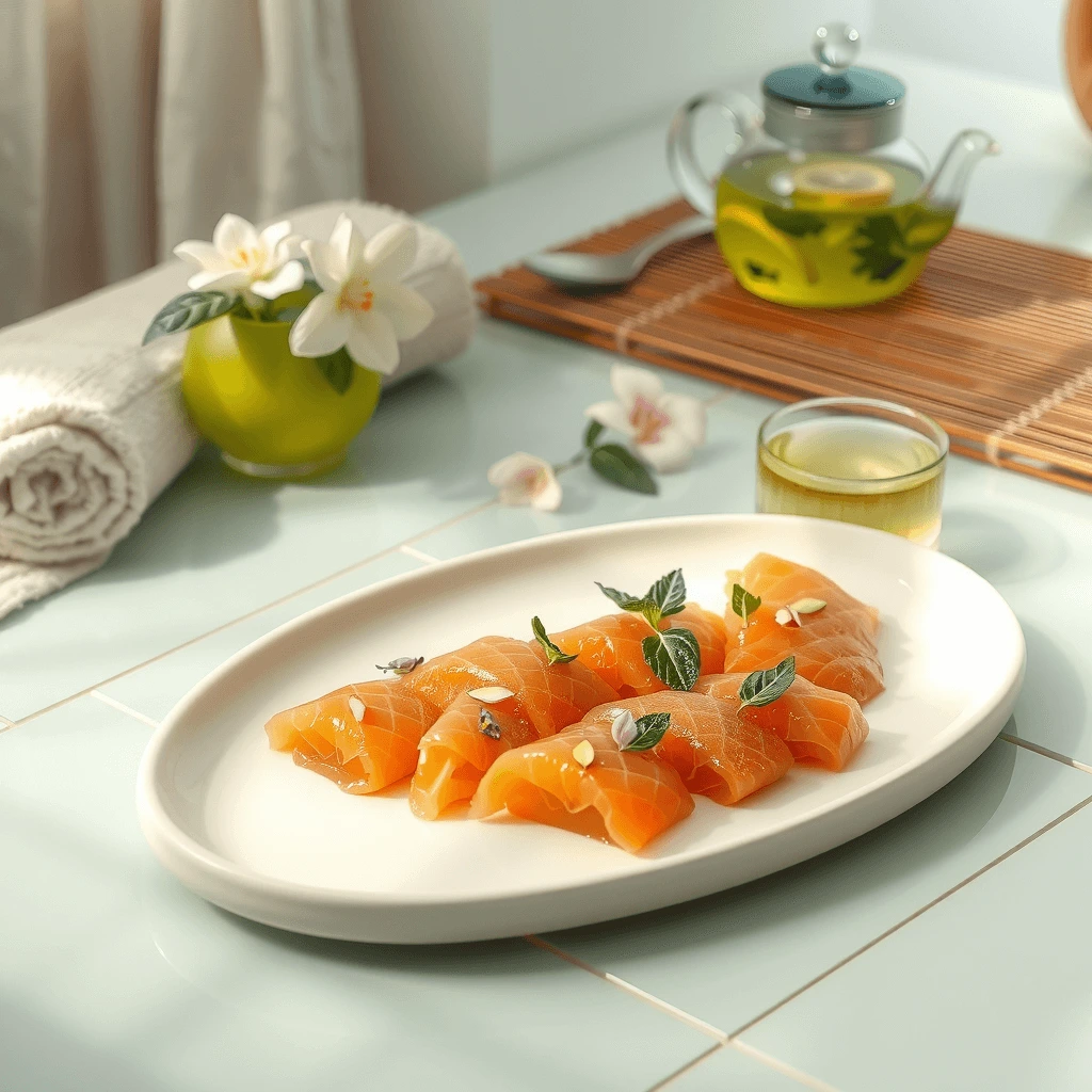 salmon sashimi