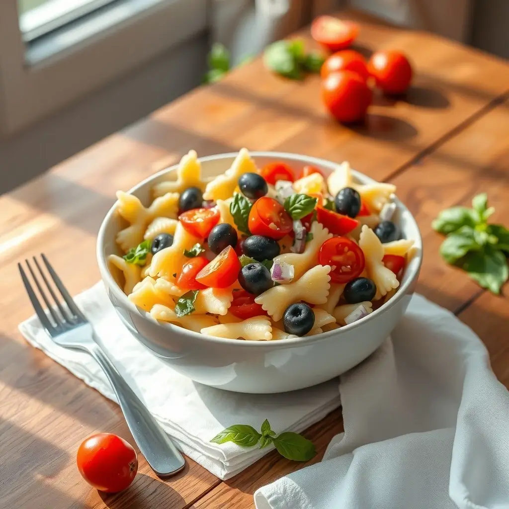 Italian bow tie pasta salad