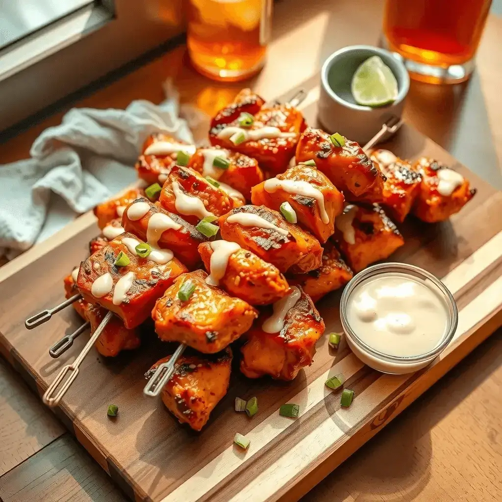bang bang chicken skewers