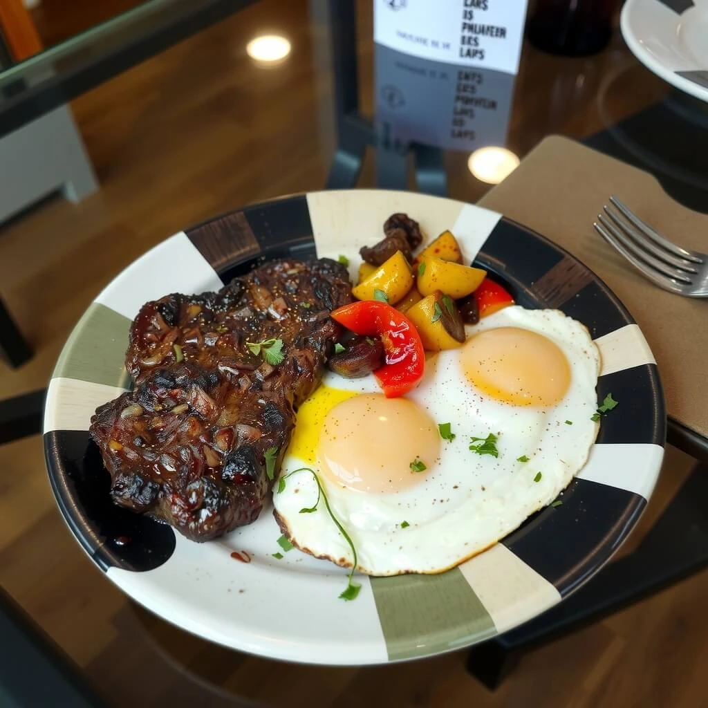steak and eggs recipe​  
