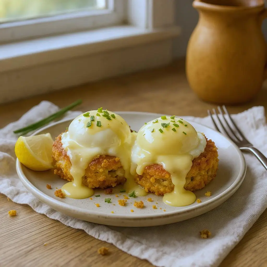 crab cake eggs benedict