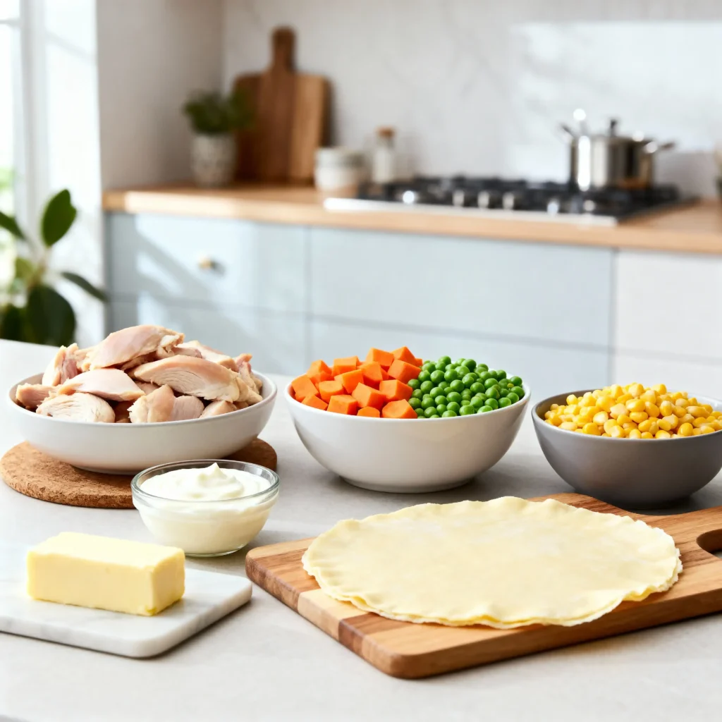 chicken pot pie casserole​